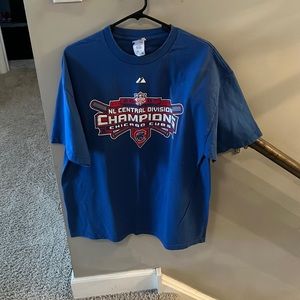 Mens chicago cubs 2007 NL central division champions tee shirt